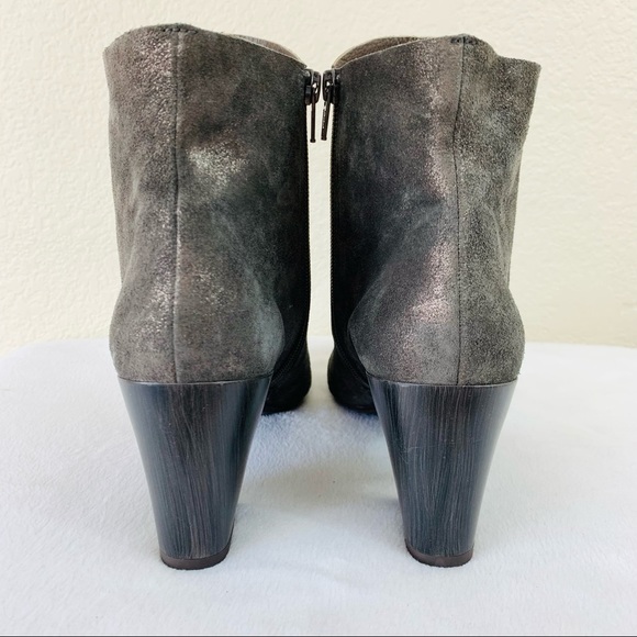 {Coclico} NEW Joy Metallic Suede Ankle Boots - Picture 5 of 8
